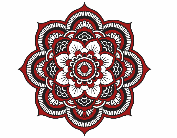 Mandala flor oriental