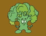 Dibujo Señor brócoli pintado por queyla