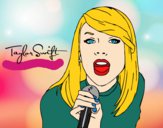 Dibujo Taylor Swift cantando pintado por icruzodena