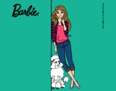 Barbie con cazadora de cuadros