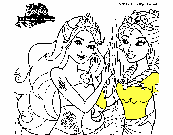 Barbie se despiede de la reina sirena