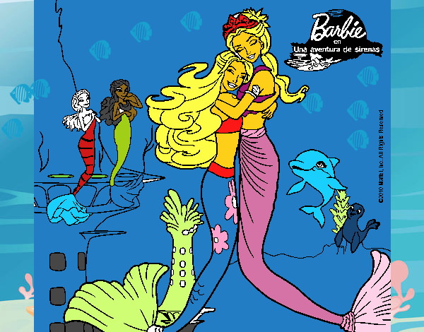 Barbie sirena y la reina sirena