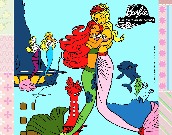 Barbie sirena y la reina sirena