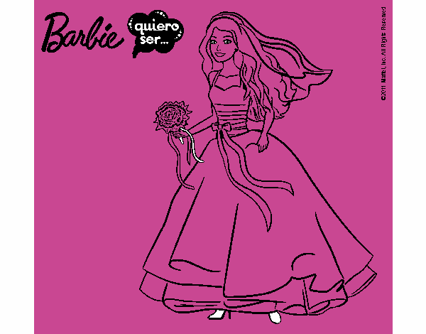 Barbie vestida de novia