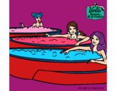 Barbie y sus amigas en el jacuzzi