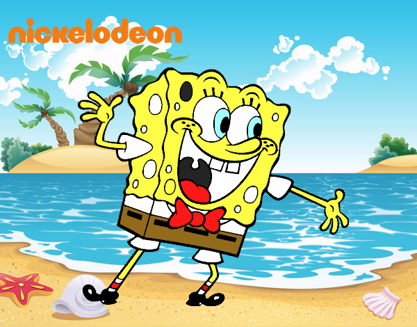 Bob Esponja saludando