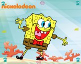 Bob Esponja saludando