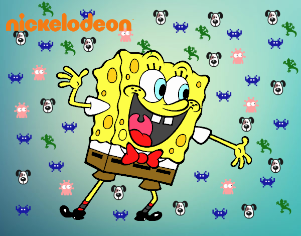 Bob Esponja saludando