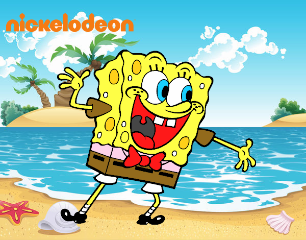 Bob Esponja saludando