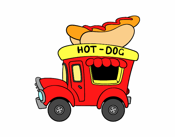 Food truck de perritos calientes