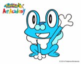 Froakie saludando