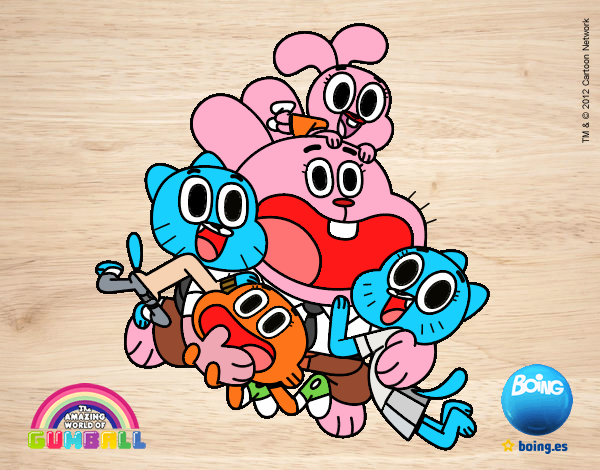 Gumball y amigos contentos