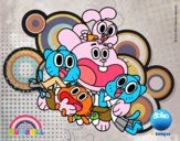 Gumball y amigos contentos