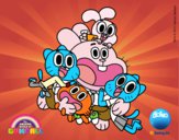 Gumball y amigos contentos