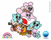 Gumball y amigos contentos