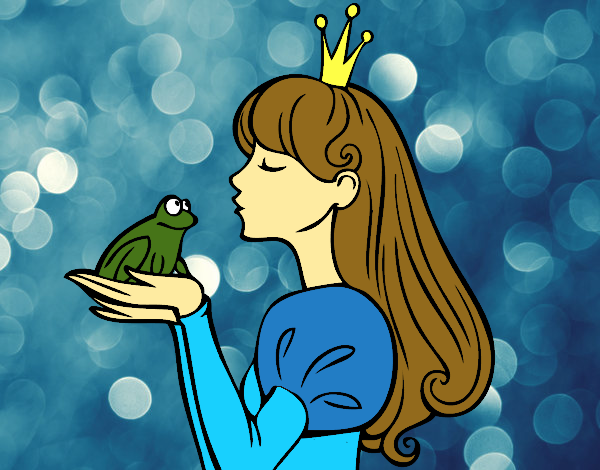 Dibujo La princesa y la rana pintado por martinezna