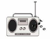 Dibujo Radio cassette 2 pintado por kjdfshiudf