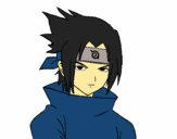 Dibujo Sasuke enfadado pintado por Evil