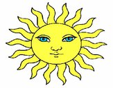 Dibujo Sol pintado por Potte