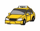 Dibujo Un taxi pintado por kjdfshiudf