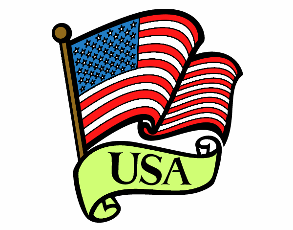 Dibujo Bandera de los Estados Unidos pintado por sandra81