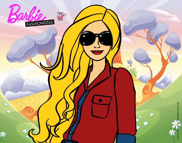 Barbie con gafas de sol