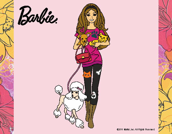 Barbie con sus mascotas