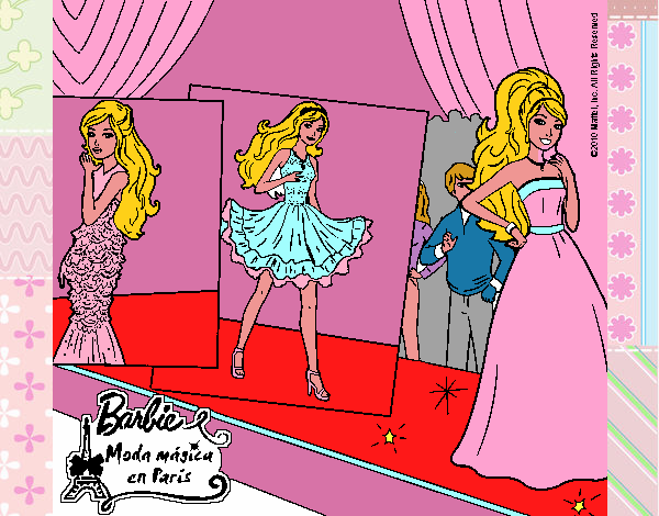 Barbie, desfilando por la pasarela