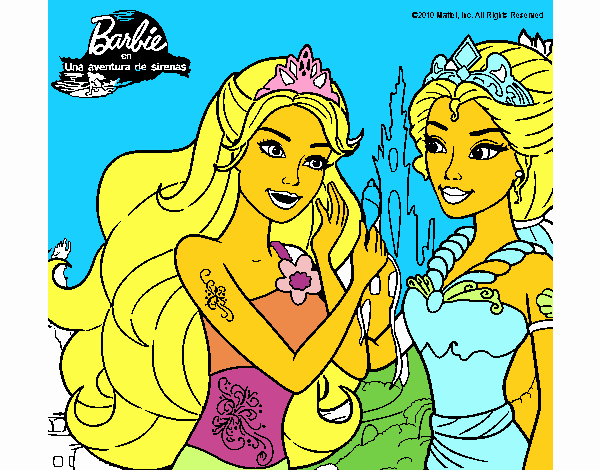 Barbie se despiede de la reina sirena