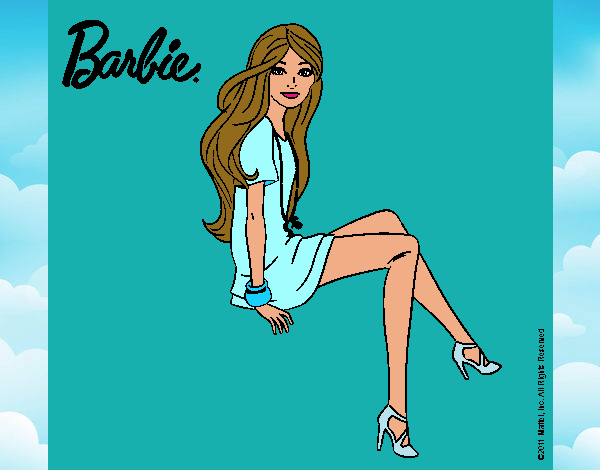 Barbie sentada