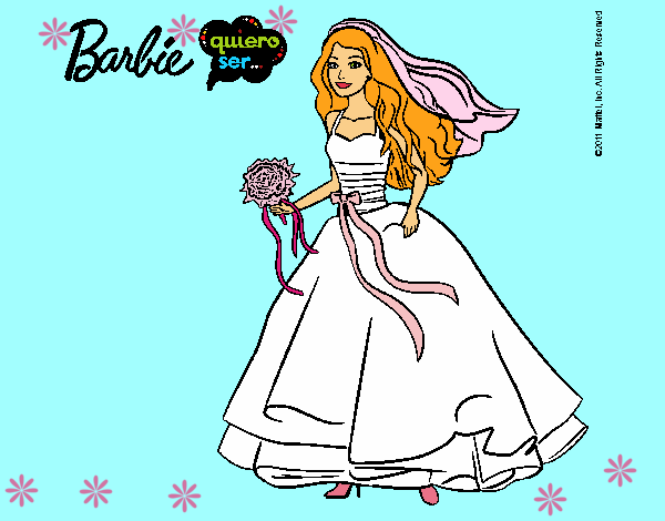 Barbie vestida de novia