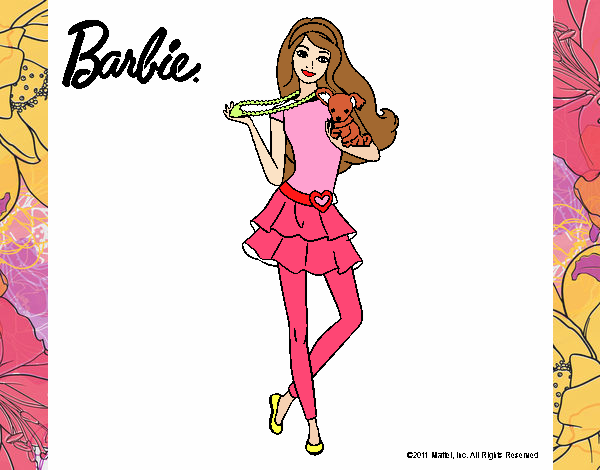 barbie con su perro