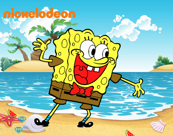 Bob Esponja saludando