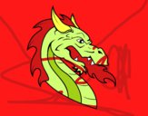 Dibujo Cabeza de dragón europeo pintado por MonsterA