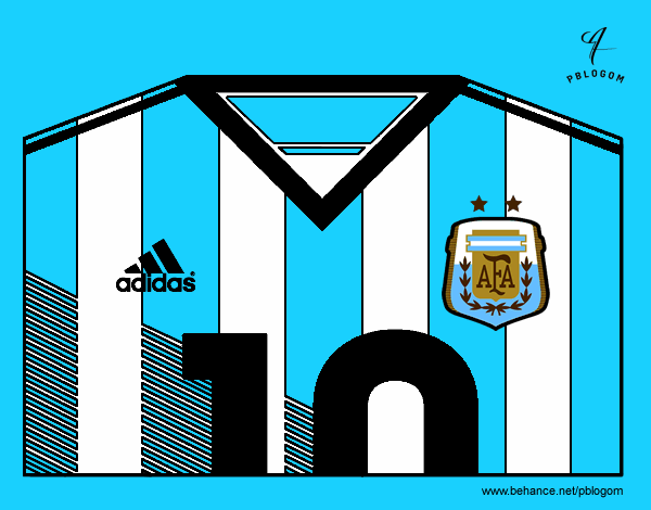 Camiseta del mundial de fútbol 2014 de Argentina