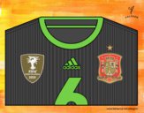 Camiseta del mundial de fútbol 2014 de España