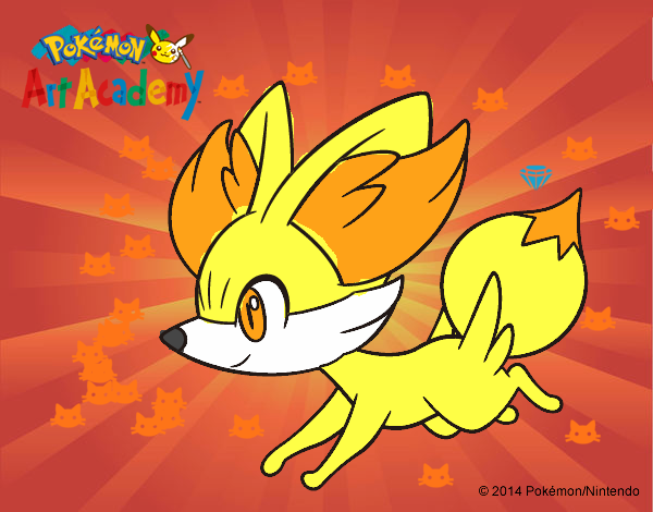 Fennekin corriendo