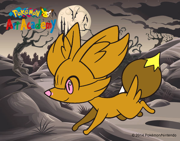 Fennekin corriendo