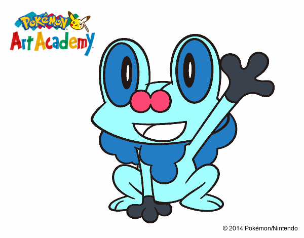 Froakie saludando