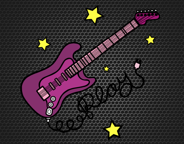 Guitarra y estrellas