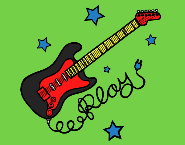 Guitarra y estrellas