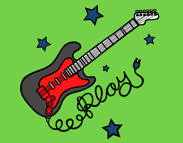 Guitarra y estrellas