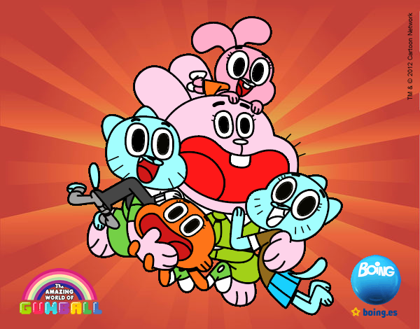 Gumball y amigos contentos