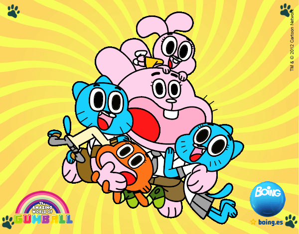 Gumball y amigos contentos