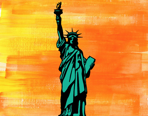 Dibujo La Estatua de la Libertad pintado por helio