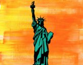 Dibujo La Estatua de la Libertad pintado por helio
