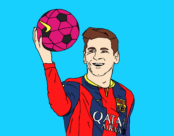 Dibujo de Lionel Messi pintado por en  el día 13-09-15 a las  01:32:48. Imprime, pinta o colorea tus propios dibujos!