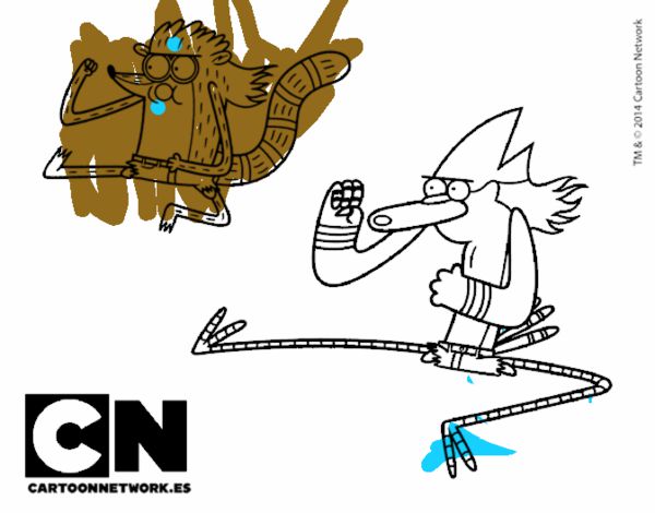 Mordecai y Rigby karatekas