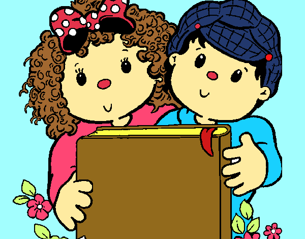 Niños con libros