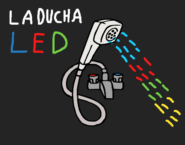 La ducha LED